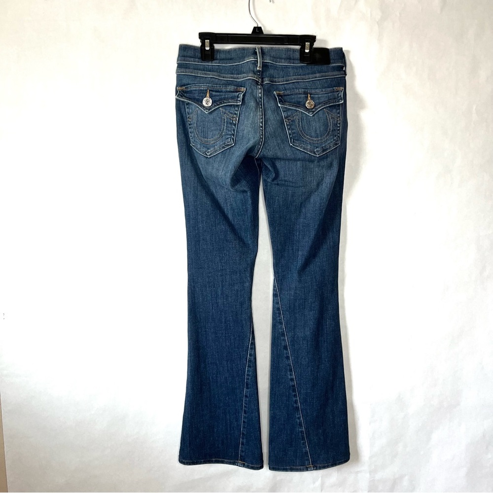 True Religion Womens‎ Joey Low Rise Flare Twisted Seam Bootcut Jeans Size 26